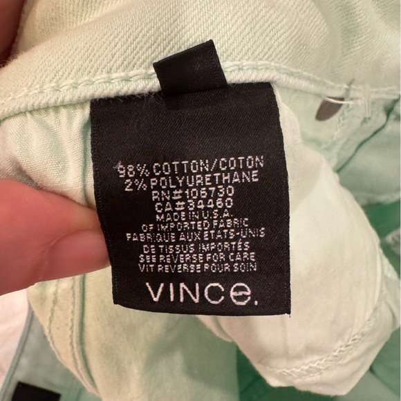 Vince Ankle Skinny Light Mint Jeans 28 - Picture 5 of 10